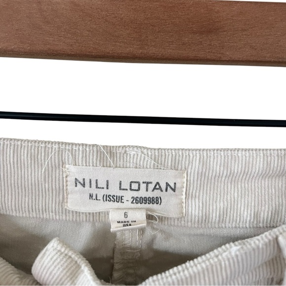Nili Lotan Ivory Bradford Corduroy Pants - Picture 5 of 10